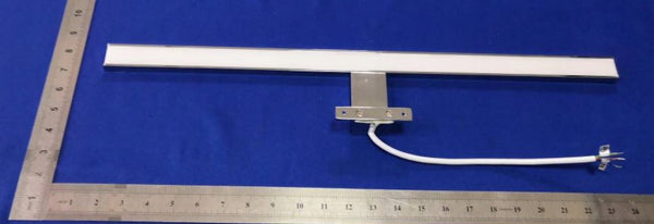 Szafka z lustrem 45x16x75 biała/dąb LED chrom Omeble 9