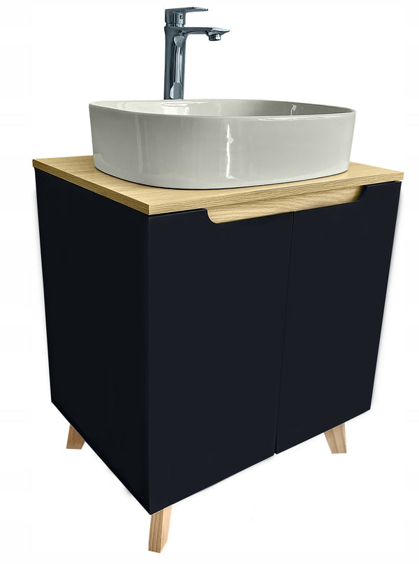 Bateria nablatowa Łazienkowa chrom wysoka kran 24x16cm 14
