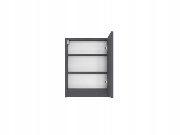Szafa szafka łazienkowa wisząca z lustrem 50 cm antracyt mat. OMEBLE 11