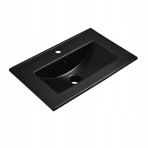 Umywalka naszafkowa 60x39x17 CZARNA MATOWA ceramiczna Omeble 5