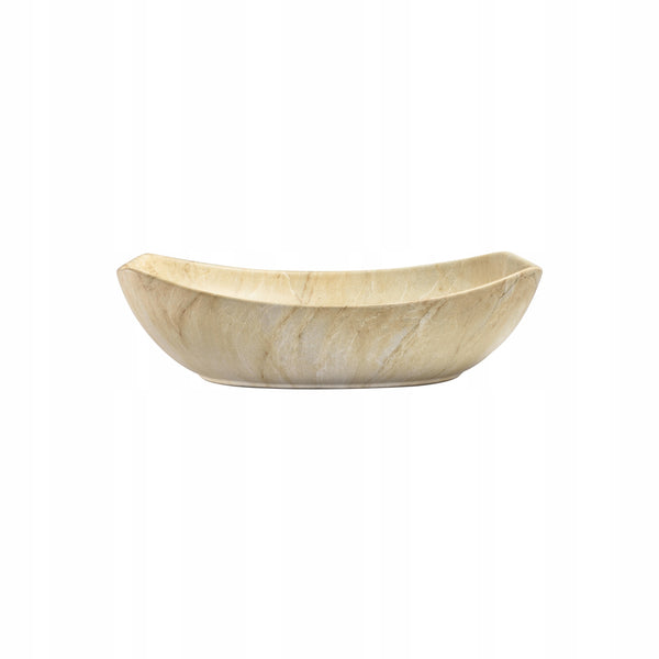 Umywalka nablatowa beżowa 55x40x15 TRAWERTYN / PIASKOWIEC ceramiczna Omeble 11