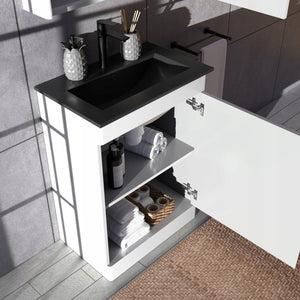 Umywalka Naszafkowa 700 x 390 x 175 CERAMICZNA CZARNA prostokątna Omeble 6