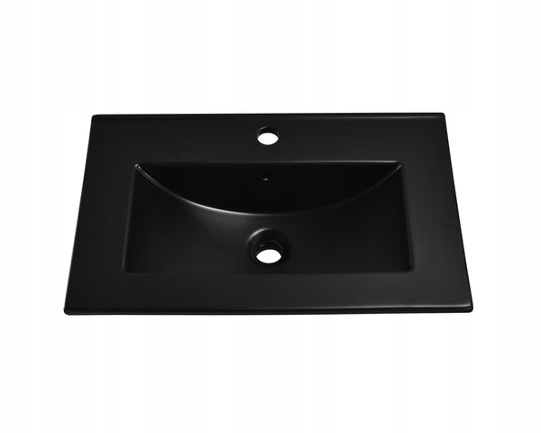 Umywalka Naszafkowa 700 x 390 x 175 CERAMICZNA CZARNA prostokątna Omeble 7