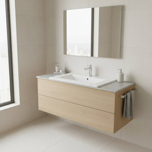 Umywalka naszafkowa 60x39x17 biała prostokątna ceramiczna Omeble 2