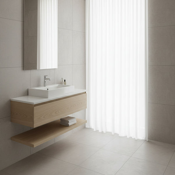 Umywalka naszafkowa 51x39x17 biała prostokątna ceramiczna Omeble