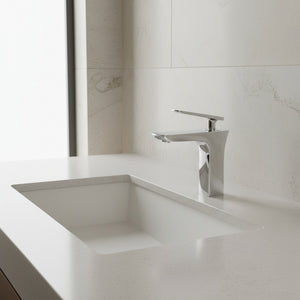 Bateria nablatowa Łazienkowa chrom prostokątna kran 13x13 cm Mosiądz Omeble 3