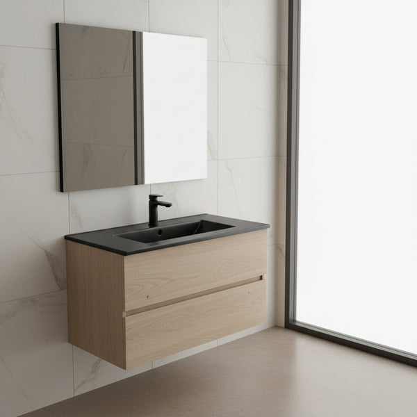 Umywalka naszafkowa 60x39x17 CZARNA MATOWA ceramiczna Omeble