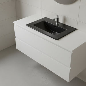 Umywalka naszafkowa 60x39x17 CZARNA MATOWA ceramiczna Omeble 4