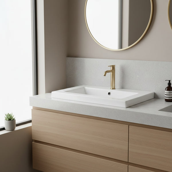 Umywalka naszafkowa 51x39x17 biała prostokątna ceramiczna Omeble 3