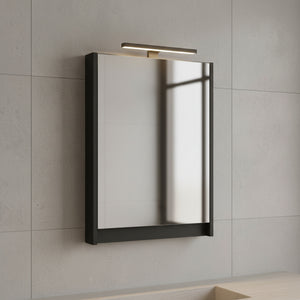 Szafa szafka łazienkowa wisząca z lustrem 50 cm czarny mat. OMEBLE 2