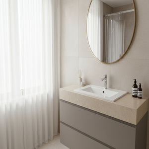 Umywalka naszafkowa 60x39x17 biała prostokątna ceramiczna Omeble 3