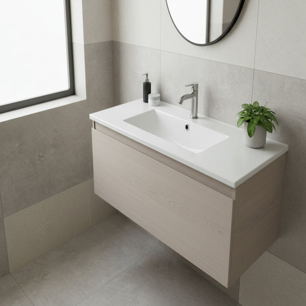 Umywalka naszafkowa 70x39x17 biała prostokątna ceramiczna Omeble 4