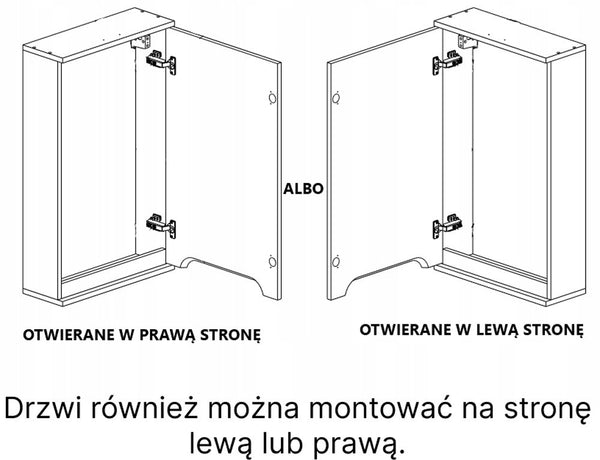 Szafka boczna łazienkowa wisząca szary mat/dąb 75x30x30 12