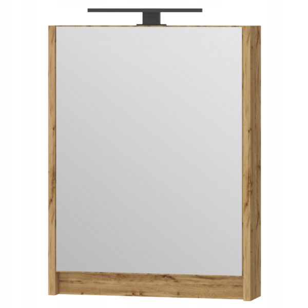 Szafka podwieszane 50 Dąb Wotan z lustrem i lampą LED