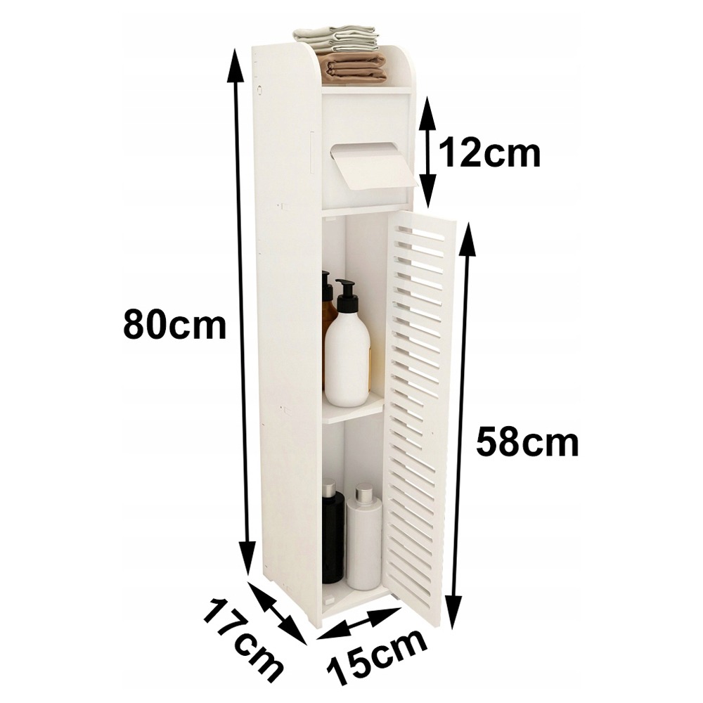 Szafka regał łazienkowy na papier 80 Słupek - obrazek 3