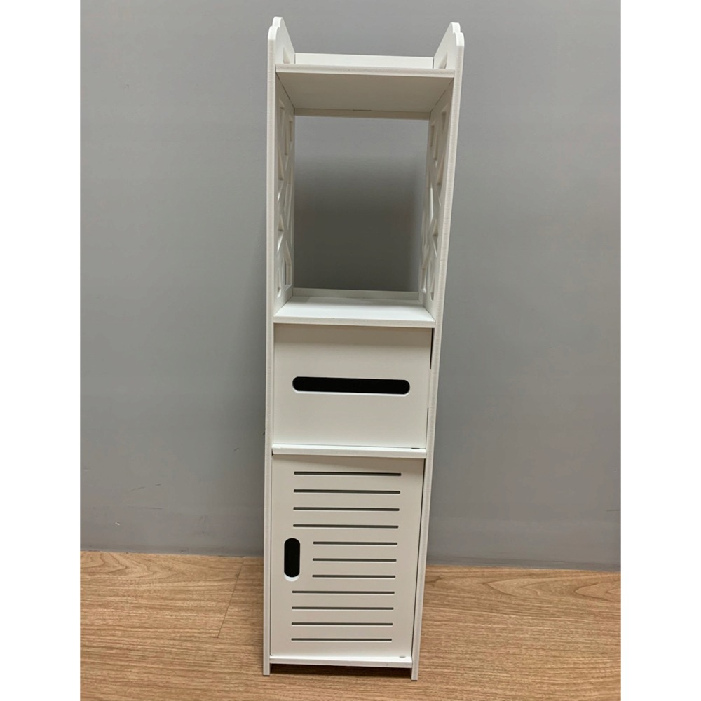 Szafka wąska łazienkowa, słupek ażurowy regał na papier toaletowy 20-20-80 - obrazek 4