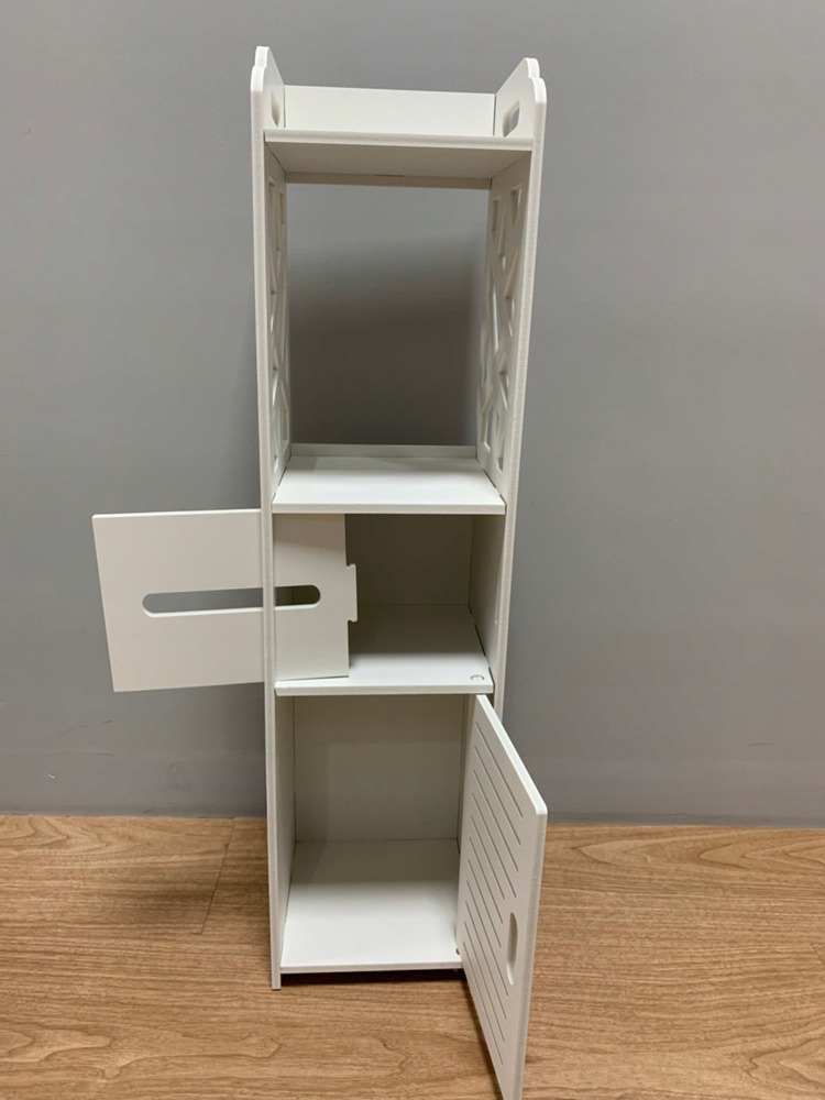 Szafka wąska łazienkowa, słupek ażurowy regał na papier toaletowy 20-20-80 - obrazek 6