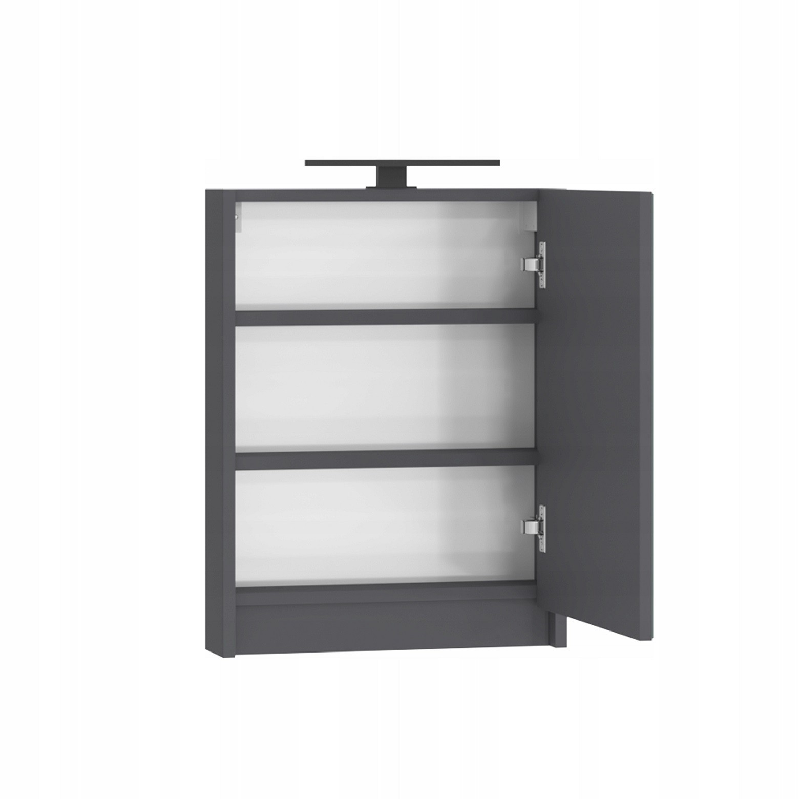 Zestaw szafka z lustrem i LED oraz szafka z umywalką antracyt - obrazek 8